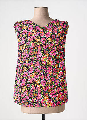 Top imprimé fantaisie sans manche rose MOLLY BRACKEN femme