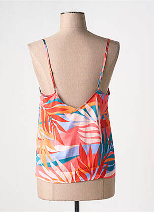 Top imprimé fantaisie fines bretelles orange MOLLY BRACKEN femme