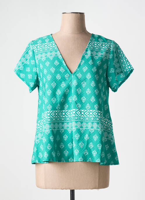 Top vert VILA pour femme