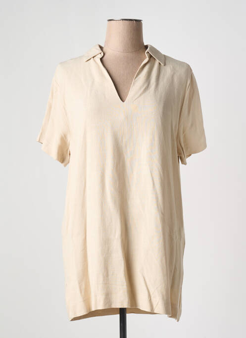 Tunique manches courtes beige TIFFOSI pour femme