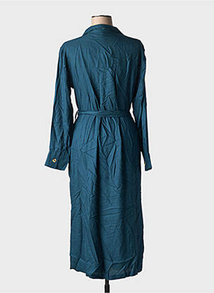 Robe mi-longue manches longues manches longues bleu TIFFOSI femme