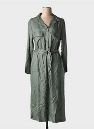 Robe mi-longue manches longues manches longues vert TIFFOSI femme