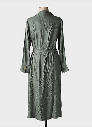 Robe mi-longue manches longues manches longues vert TIFFOSI femme