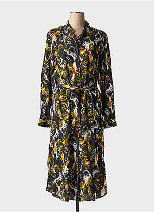 Robe longue manches longues manches longues noir VILA femme