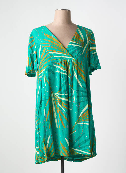 Robe courte vert LOLA ESPELETA pour femme