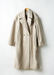 Manteau long epaulette sans capuche beige H&M homme