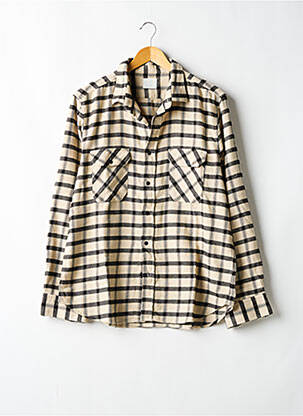 Chemise manches longues poches beige AUTHENTIC homme