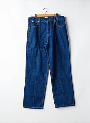 Jeans coupe droite stretch taille normale bleu WANF homme