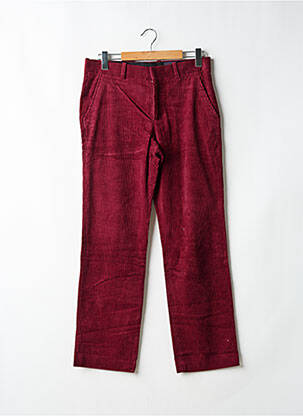 Pantalon chino fermeture zippée sous rabat avec crochet taille normale rouge H&M homme