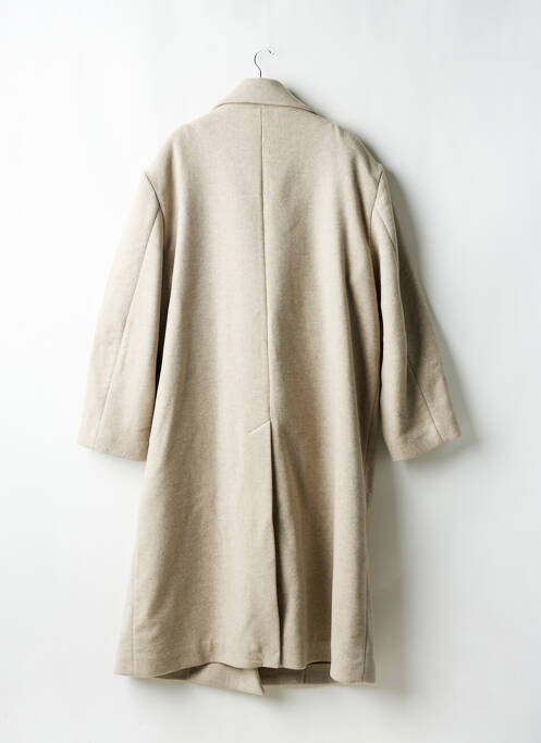 Manteau long epaulette sans capuche beige H&M homme