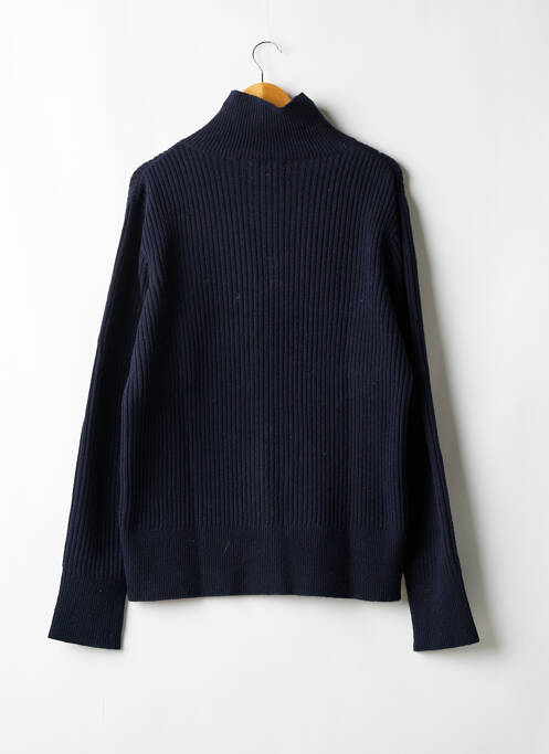 Pull col roulé bleu OLIVER SPENCER homme