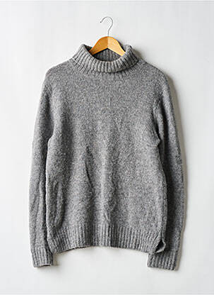 Pull col roulé tissage chiné manches longues gris CLOSED femme