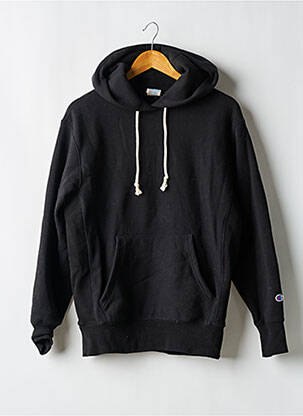 Sweat-shirt à capuche poches manches longues noir CHAMPION femme