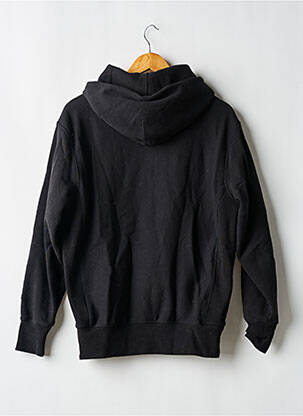 Sweat-shirt à capuche col v manches longues noir CHAMPION femme