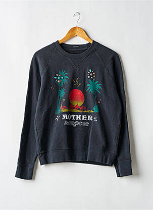 Sweat-shirt stretch manches longues bleu MOTHER femme