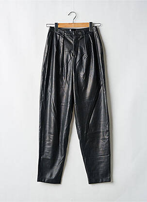 Pantalon droit taille à pinces taille haute noir MOTHER femme