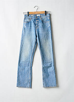 Jeans coupe droite effet usé délavé taille normale bleu CLOSED femme
