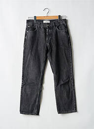 Jeans coupe droite stretch taille normale noir MANGO femme
