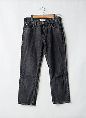 Jeans coupe droite stretch taille normale noir MANGO femme