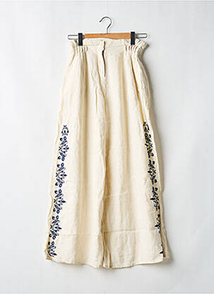 Pantalon large beige BAHAAR femme