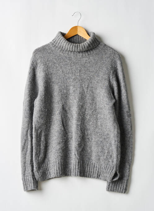 Pull col roulé tissage chiné manches longues gris CLOSED femme