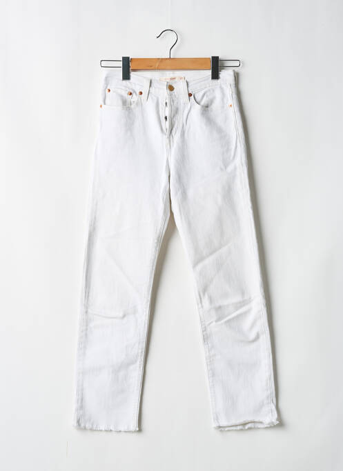 Jeans coupe droite stretch taille normale blanc LEVIS femme