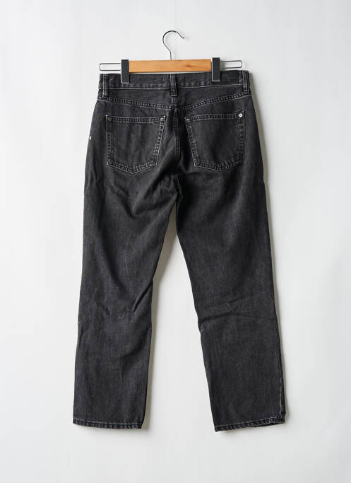 Jeans coupe droite stretch taille normale noir MANGO femme