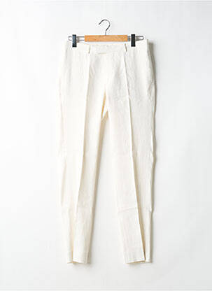 Pantalon chino fermeture zippée sous rabat avec crochet taille normale beige SANDRO homme