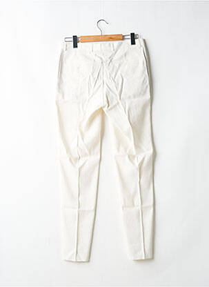 Pantalon chino fermeture zippée sous rabat avec crochet taille normale beige SANDRO homme