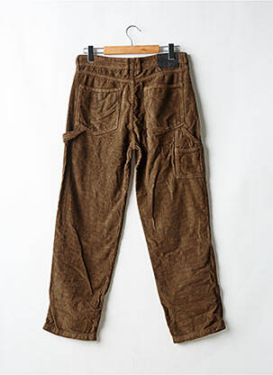 Pantalon droit tissage velours taille normale marron SUPERDRY homme