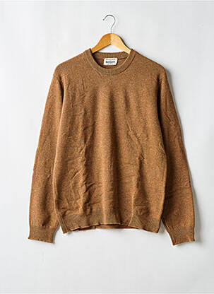 Pull stretch manches longues marron BALIBARIS homme