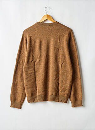 Pull stretch manches longues marron BALIBARIS homme