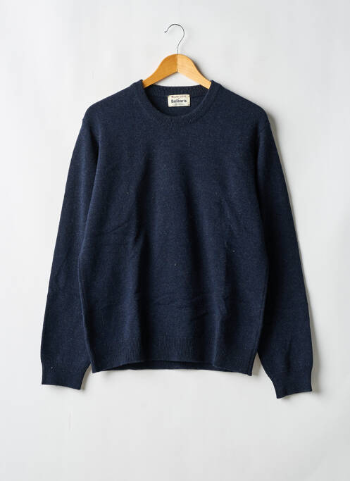 Pull stretch manches longues bleu BALIBARIS homme