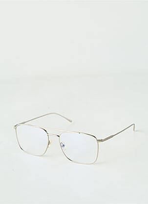 Lunettes de soleil argent LACOSTE homme