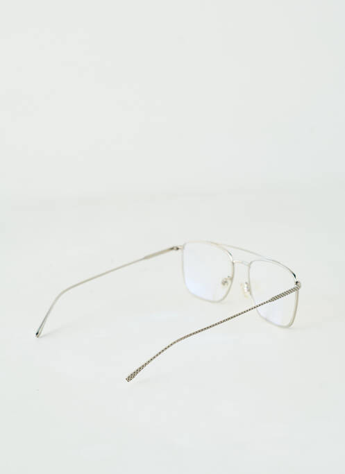 Lunettes de soleil argent LACOSTE homme