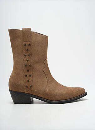 Bottines/boots bout pointu talon de 4 à 6cm marron MINKA DESIGN femme