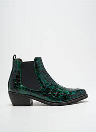 Bottines/boots matière lisse talon de 4 à 6cm vert MINKA DESIGN femme