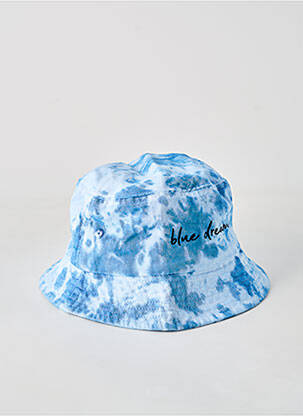 Chapeau forme bob bleu THE SUNRISE SHACK HAWAII femme