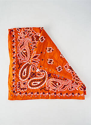 Foulard effet matière satinée orange WILD femme