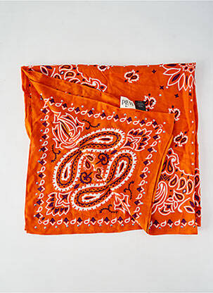 Foulard effet matière satinée orange WILD femme