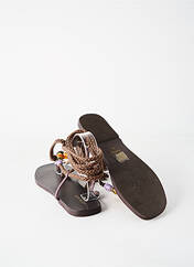 Tongs marron JONAK pour femme seconde vue