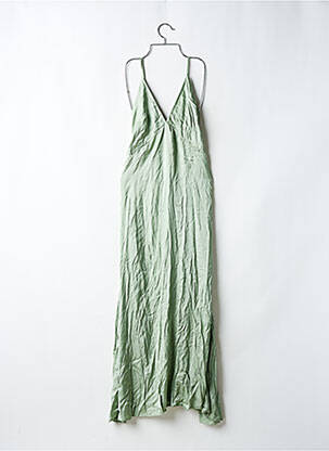 Robe longue sans manche sans manche vert PRETTY WIRE femme