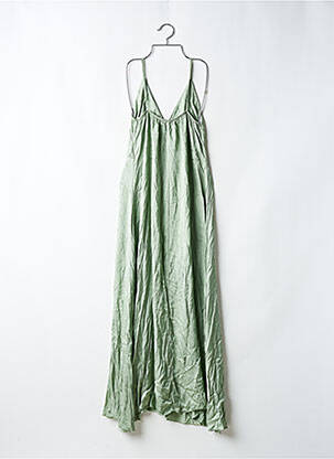 Robe longue sans manche sans manche vert PRETTY WIRE femme