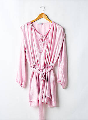 Robe courte manches longues manches longues rose PRETTY WIRE femme