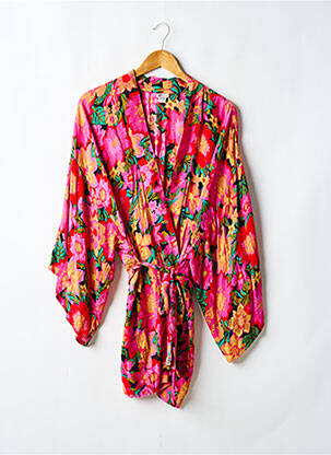 Veste kimono manches longues rose BILLABONG femme