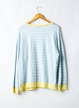 Pull stretch manches longues bleu PRETTY WIRE femme
