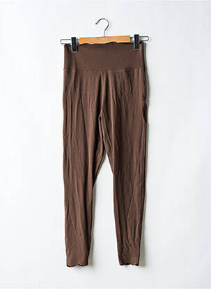 Legging stretch taille normale marron PRETTY WIRE femme