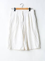 Bermuda coupe droite taille normale blanc AMERICAN VINTAGE femme