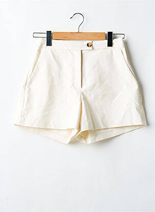 Short fermeture zippée sous rabat boutonné taille normale blanc H&M femme