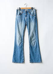 Jeans coupe droite bleu PULL & BEAR pour femme seconde vue